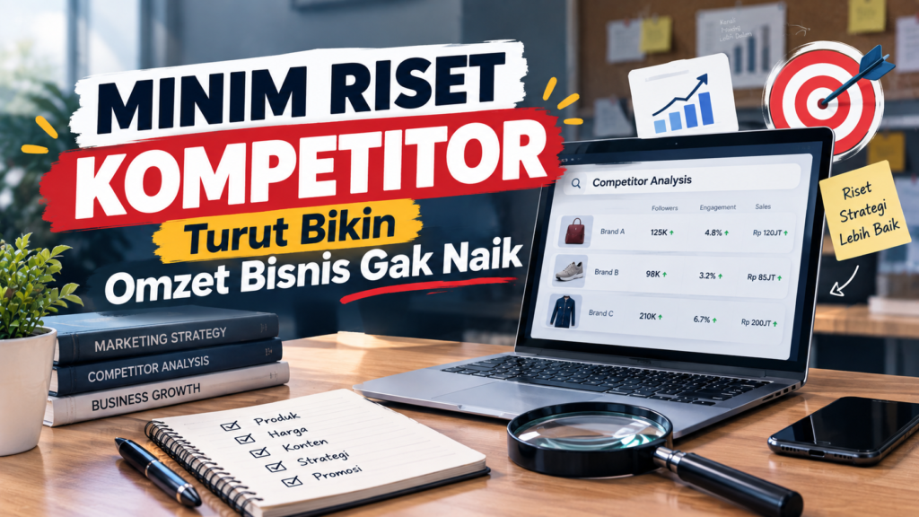 Minim Riset Kompetitor Turut Bikin Omzet Bisnis Gak Naik