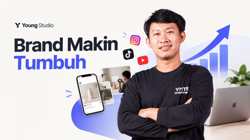 Young Studio membantu brand susah berkembang melalui strategi konten media sosial